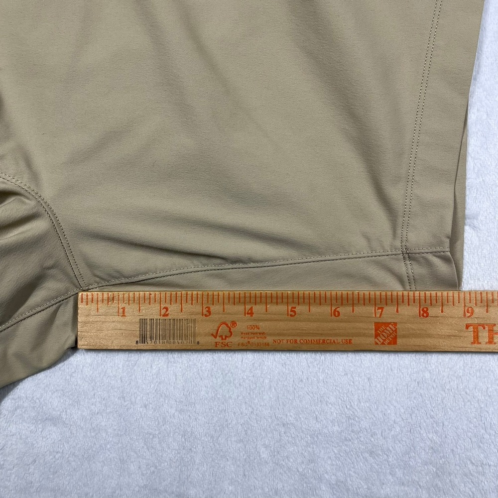 Birddogs Gym Shorts Men XL Long Tan Khaki Lined Stretch Athletic Performance - Picture 10 of 13